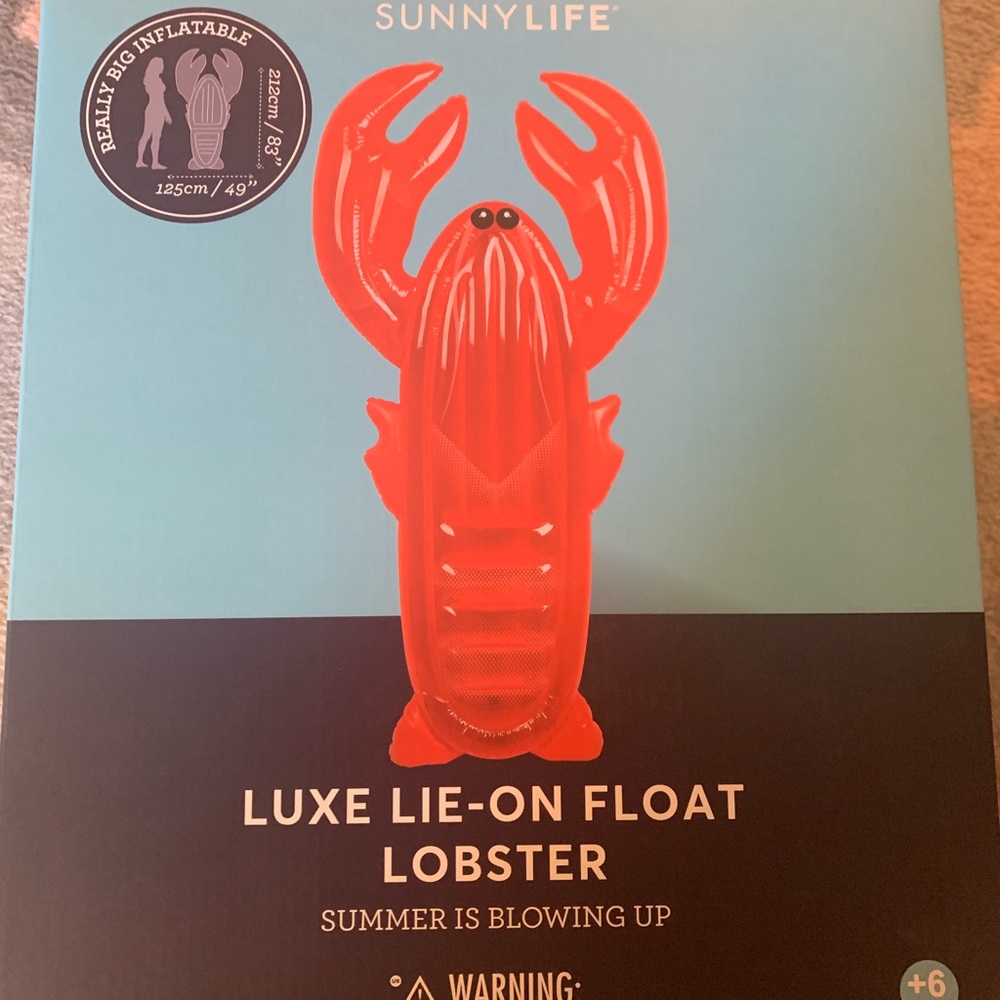 NWT Sunnylife Inflatable Lobster